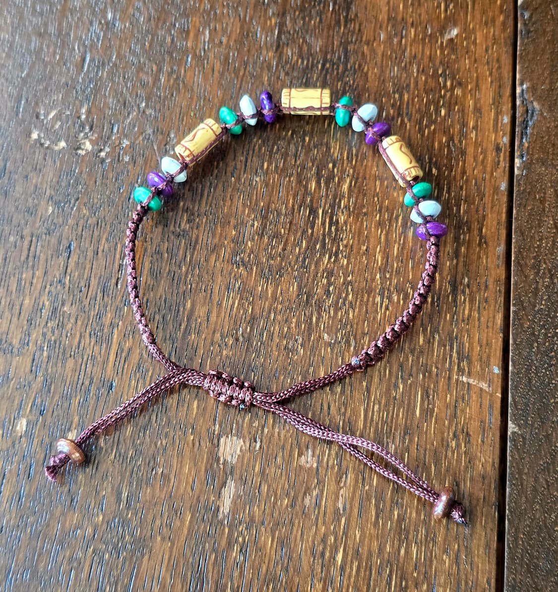 보헤미안 마크라메 비즈 매듭 팔찌 상품이미지6