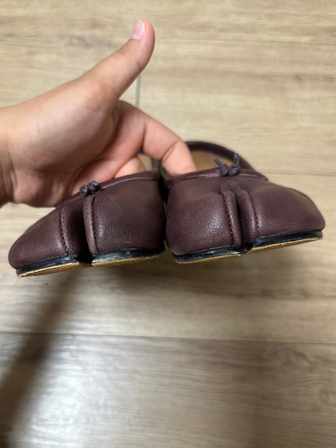 메종 마르지엘라 타비 플랫 (Tabi Flats) – 버건디, 38사이즈 상품이미지4