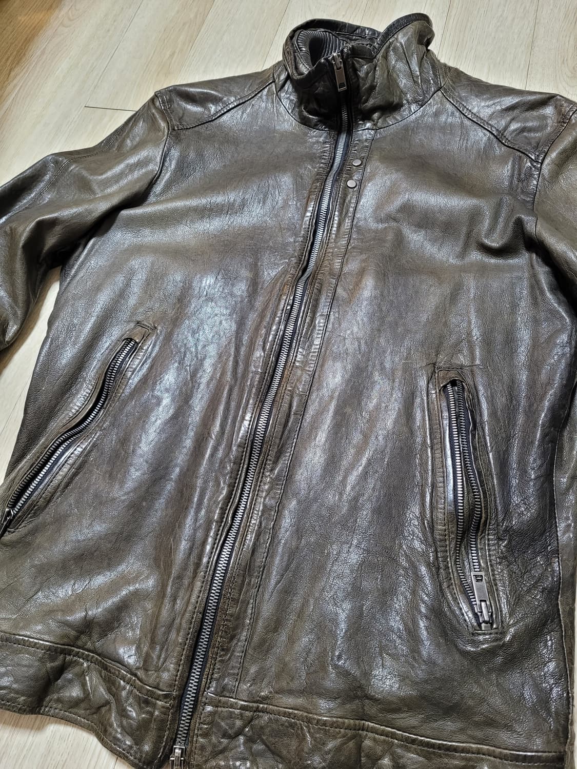 솔리드옴므 우영미 빈티지 가죽자켓 105사이즈 상품이미지8