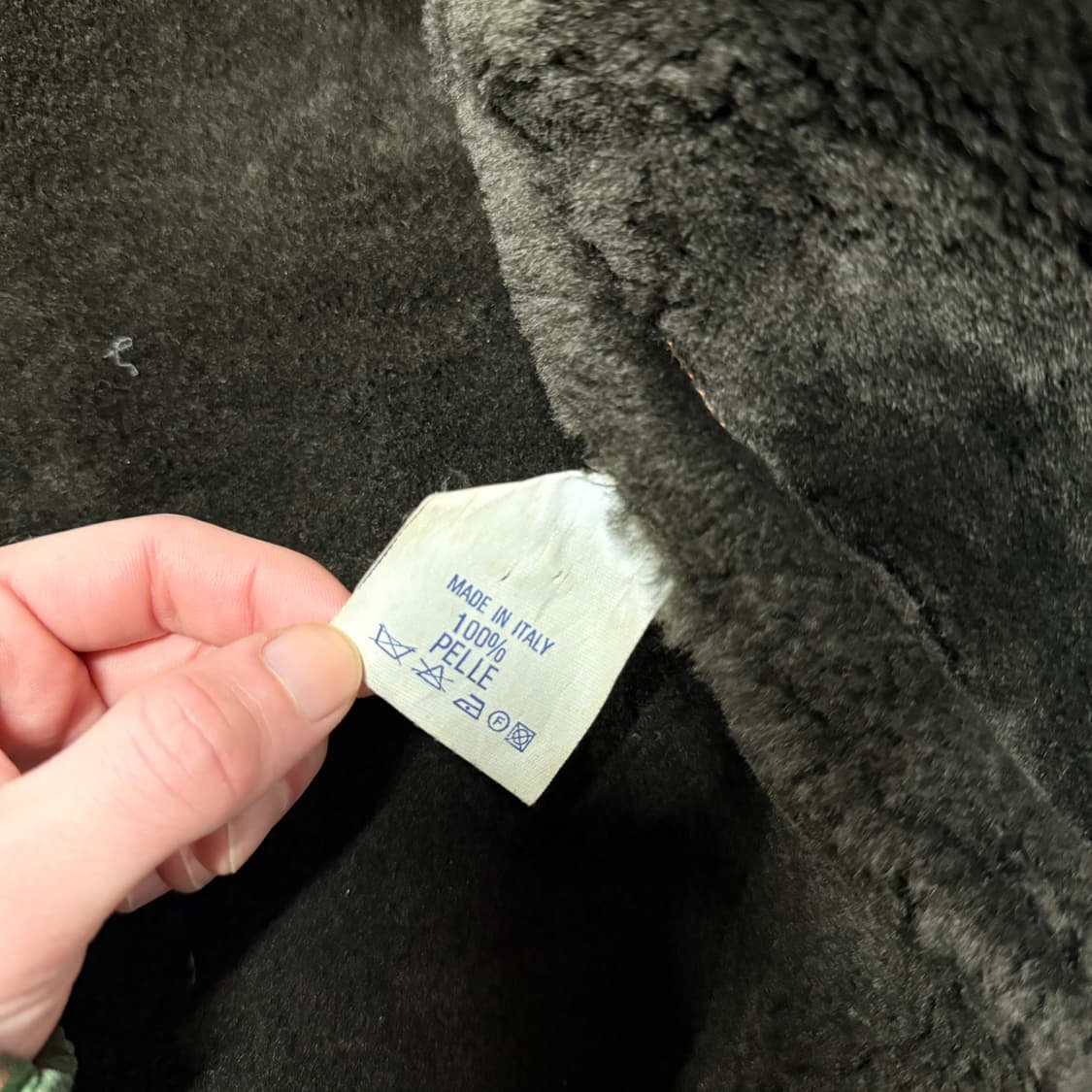 90s 이태리 아이스 버그 Iceberg 양가죽 스웨이드 무스탕 자켓 상품이미지6