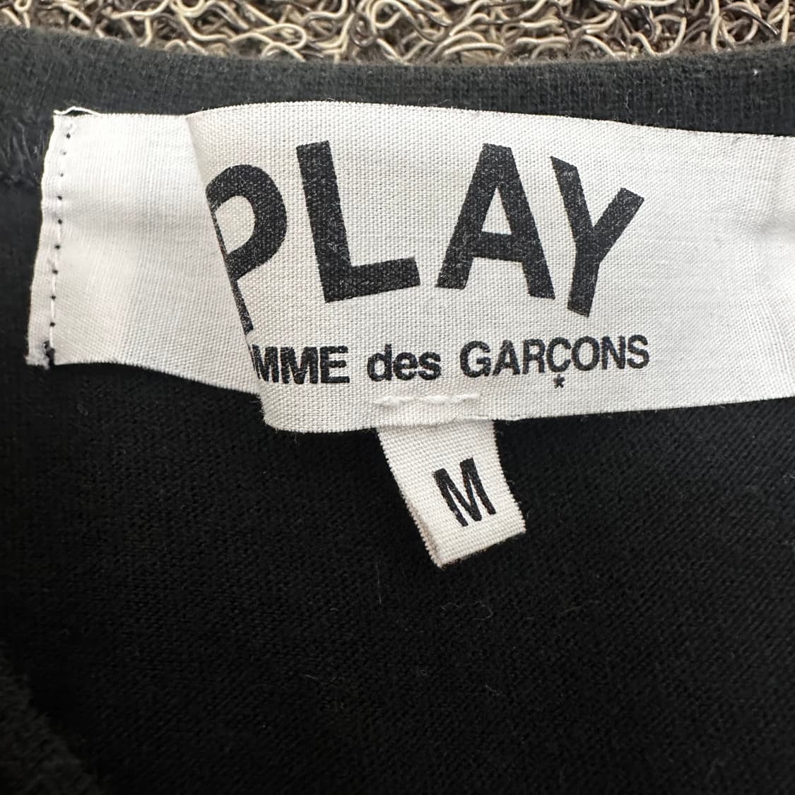 꼼데가르송 레드와펜 긴팔티셔츠 블랙 M 상품이미지2