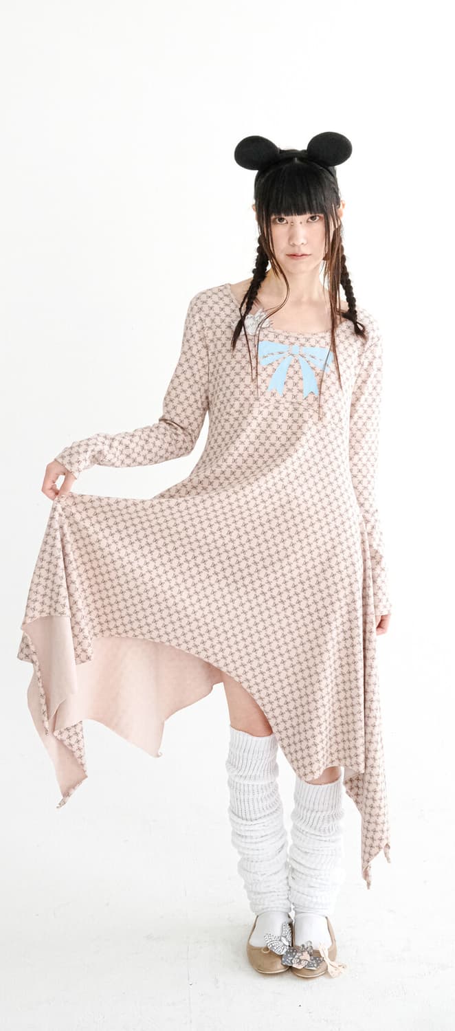 샵페어리 pointed drape jersey dress 상품이미지1