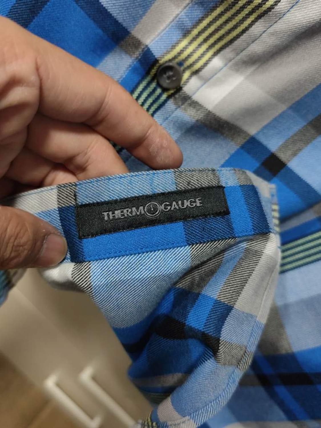 L 오클리 THERMO GAUGE 블루 체크 긴팔 셔츠 상품이미지6