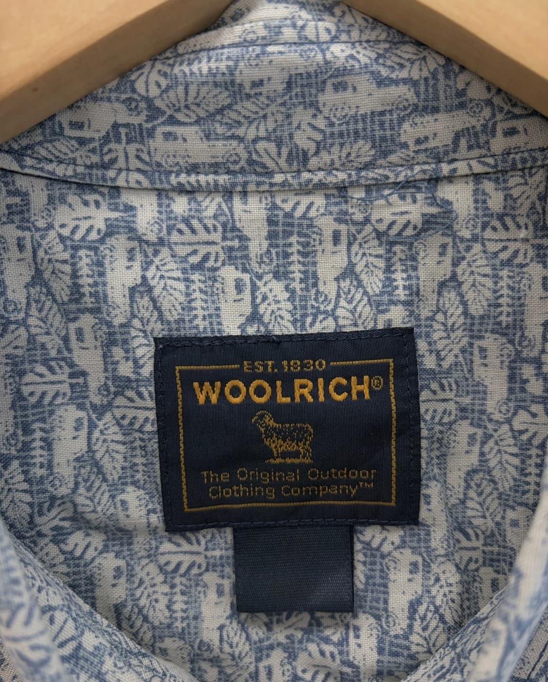 00년대 울리치 빈티지 패턴 반팔셔츠 인디고블루 (2XL) 상품이미지9