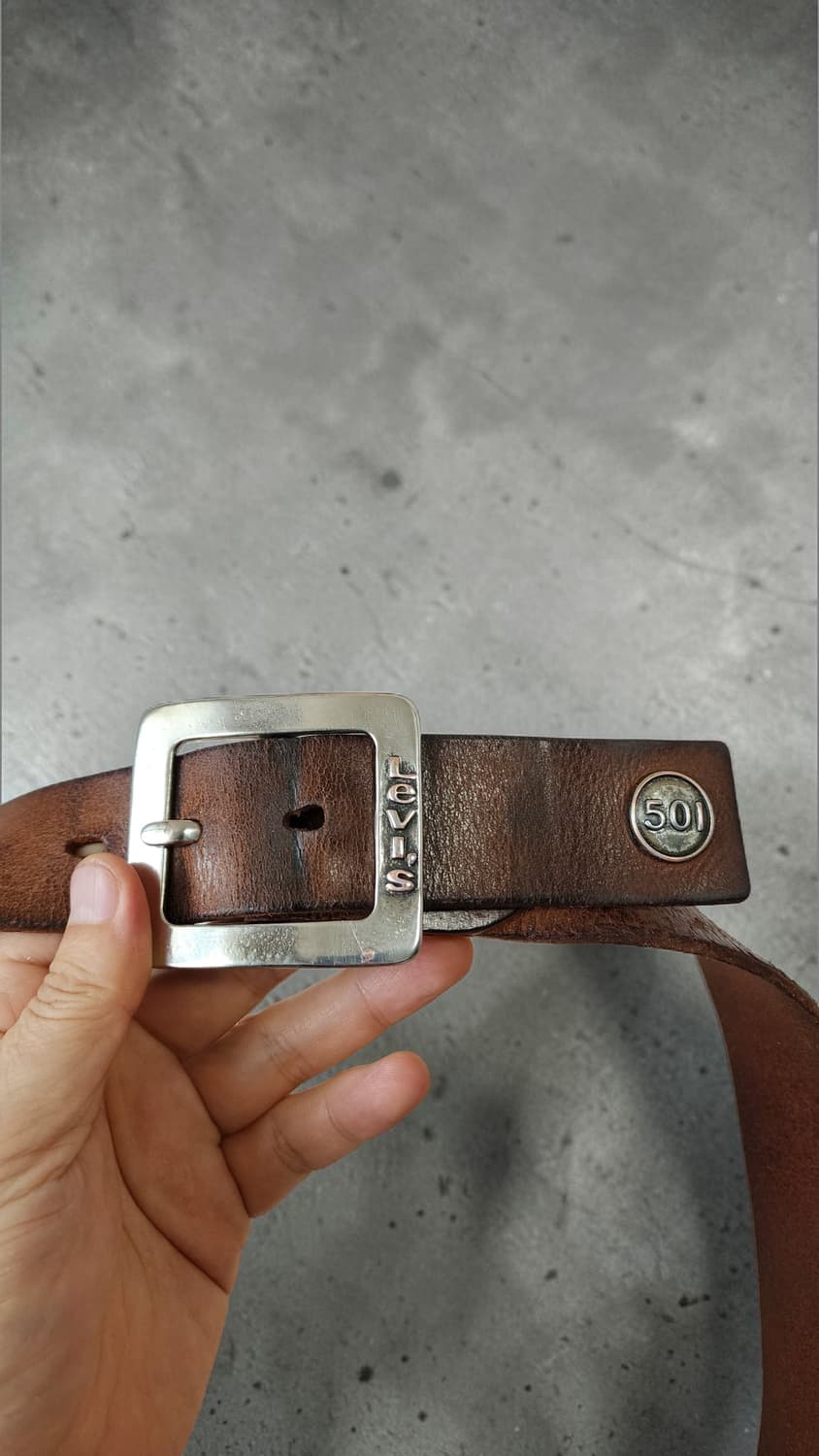 Levi's  501 빈티지 리얼 레더 벨트 상품이미지8