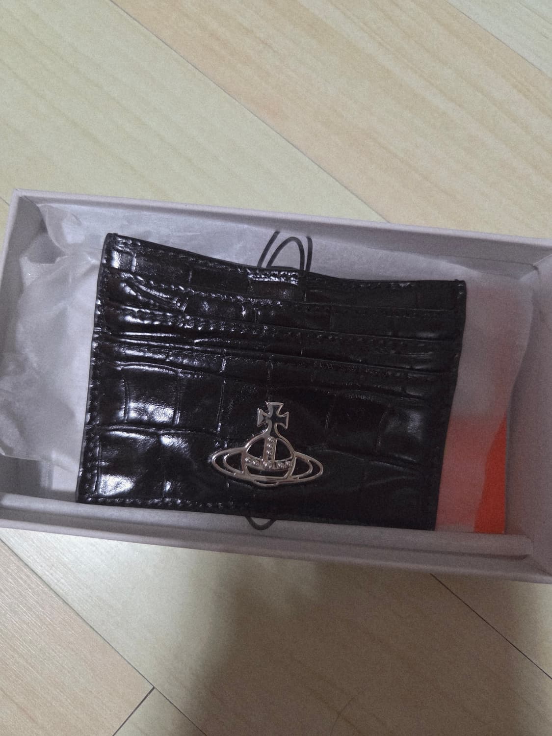 백화점 구매 비비안웨스트우드 카드지갑 송아지가죽 크로커다일 상품이미지1