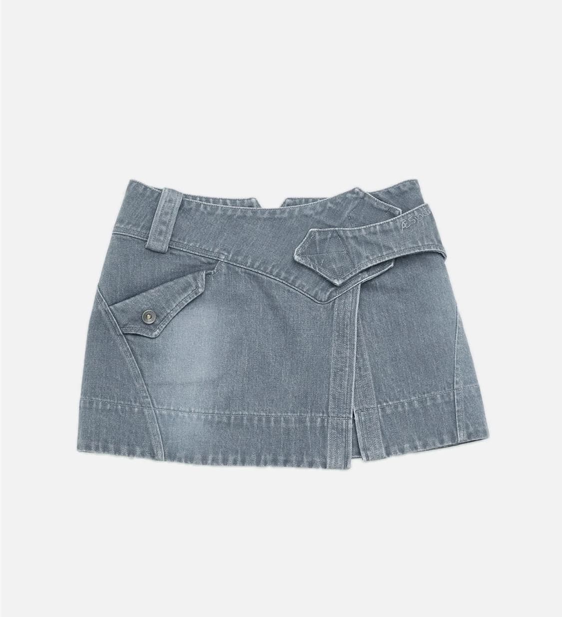 WRAP SKIRT 랩스커트 쿨그레이 s 상품이미지1