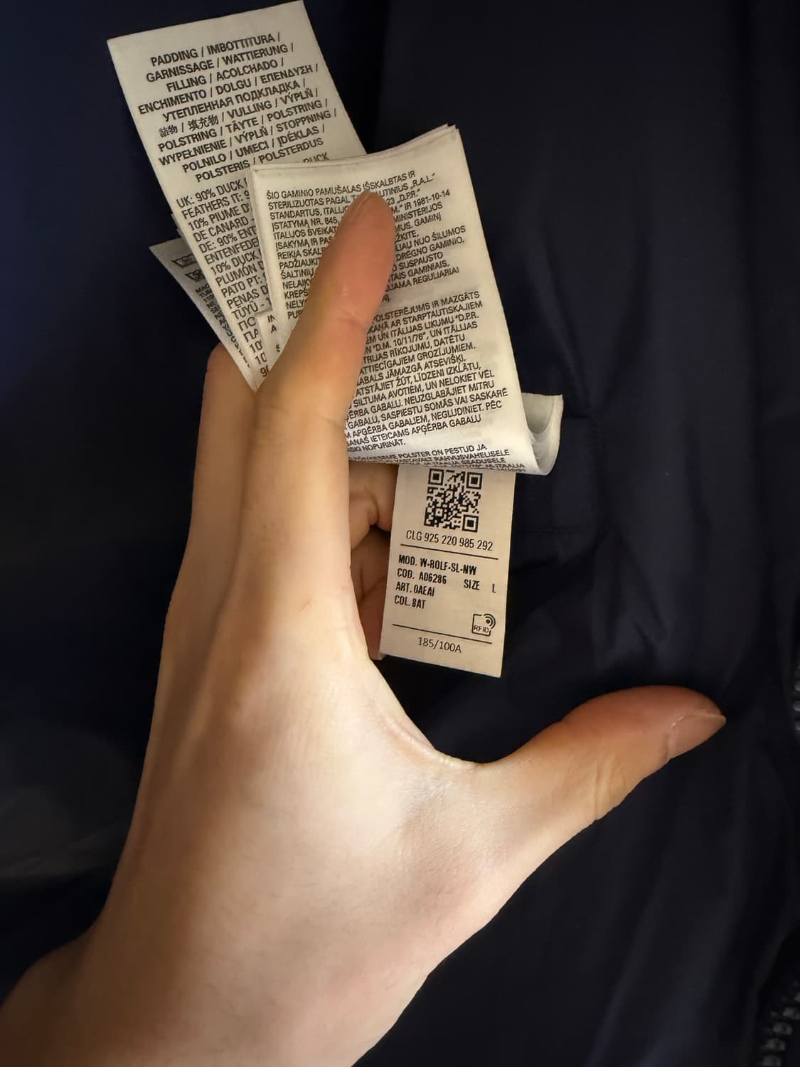 디젤 푸퍼 베스트 다크 블루 L  상품이미지5