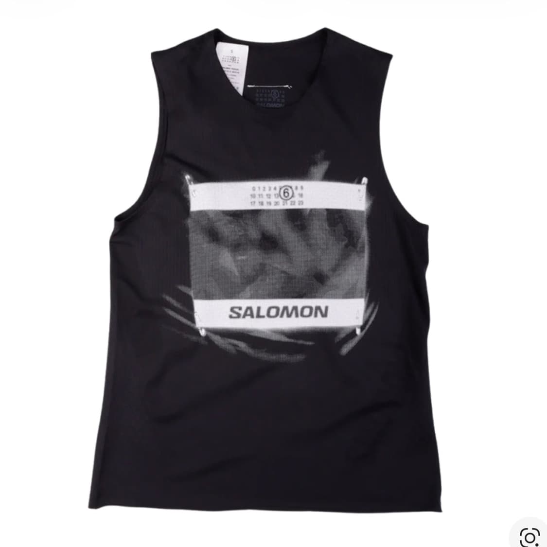 (새상품) 살로몬 x MM6 메종 마르지엘라 크루넥 탑 딥 블랙 상품이미지2