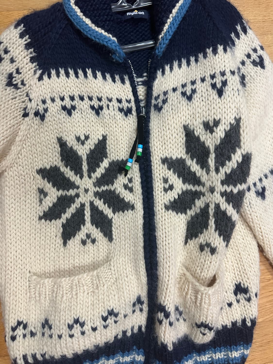 스노우플레이크 코위찬 자켓L (헤비울 100%) 상품이미지2