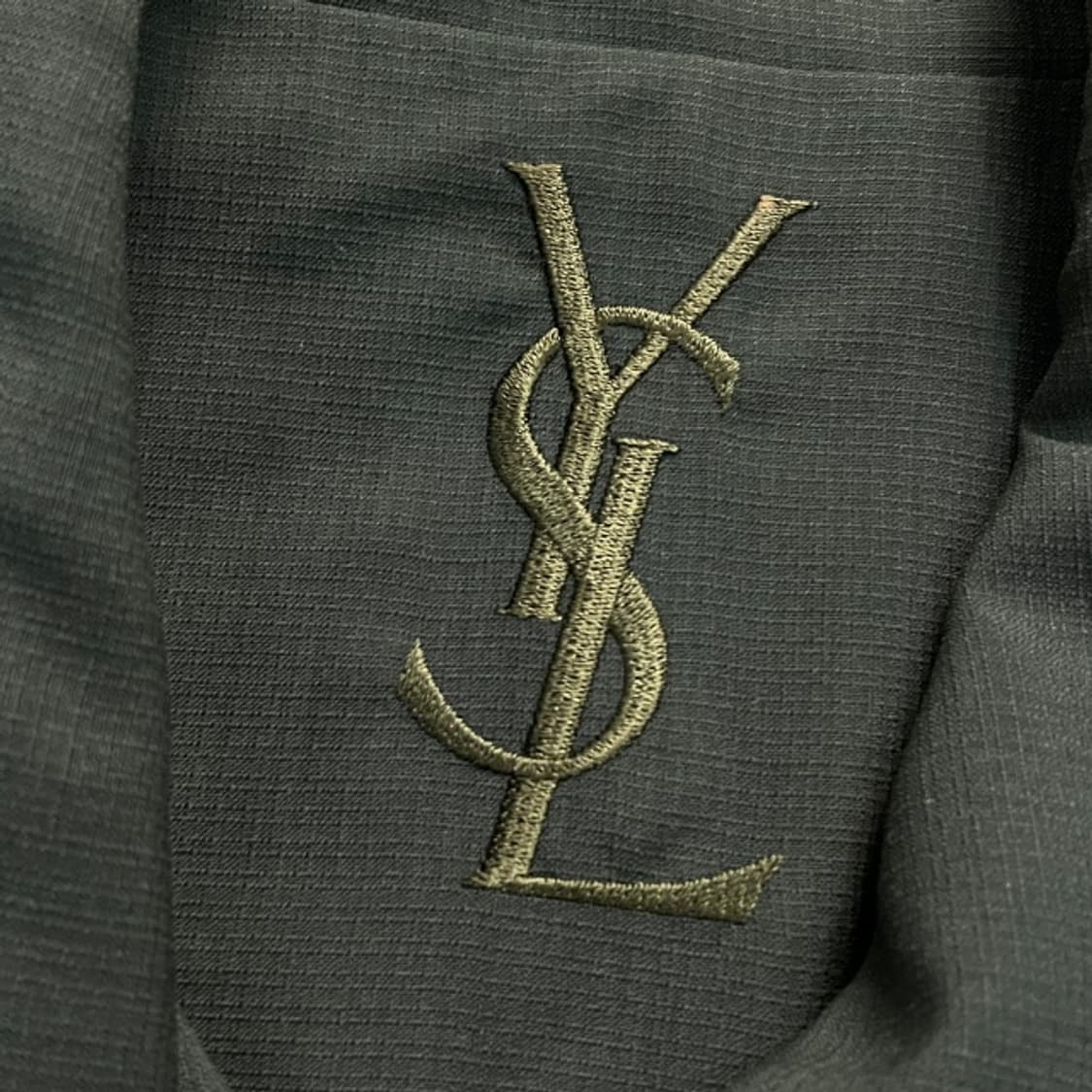 105 입생로랑 미니멀 린넨 블루종 자켓 상품이미지3