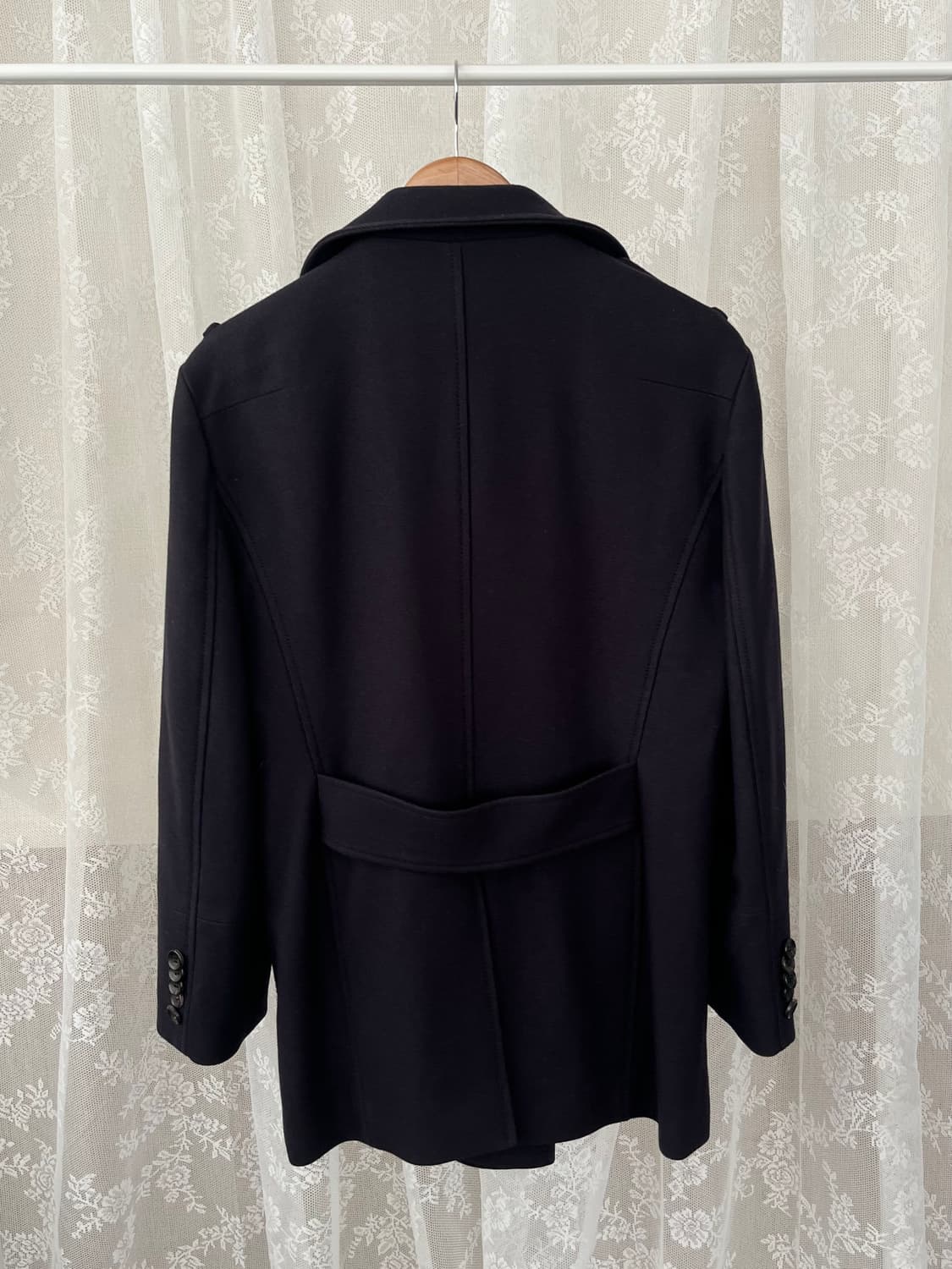 95) 쏠리드옴므 우영미 피 코트 네이비 상품이미지2