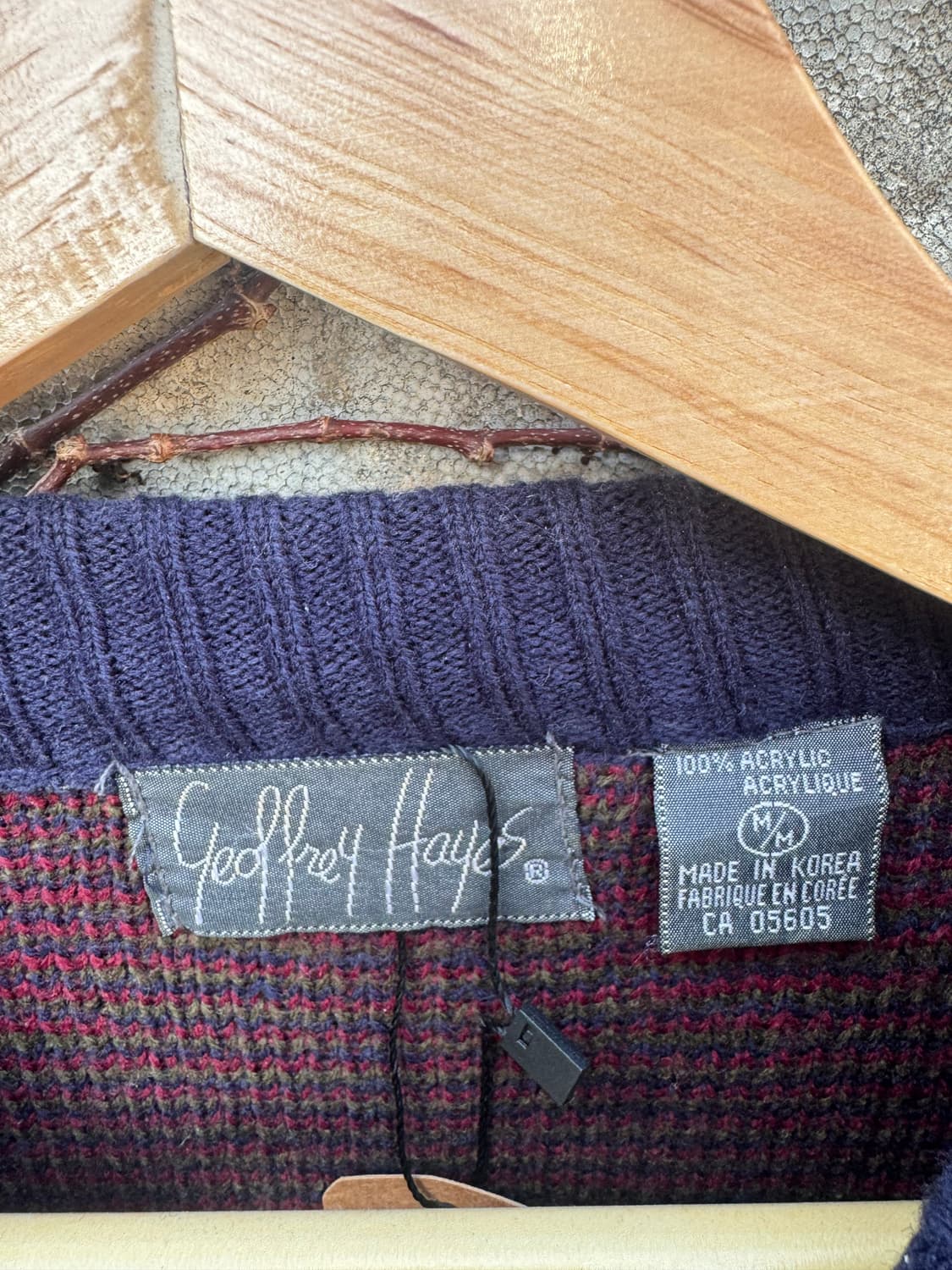 90s 한국 생산 에스닉 노르딕 패턴 빈티지 니트 m 상품이미지5