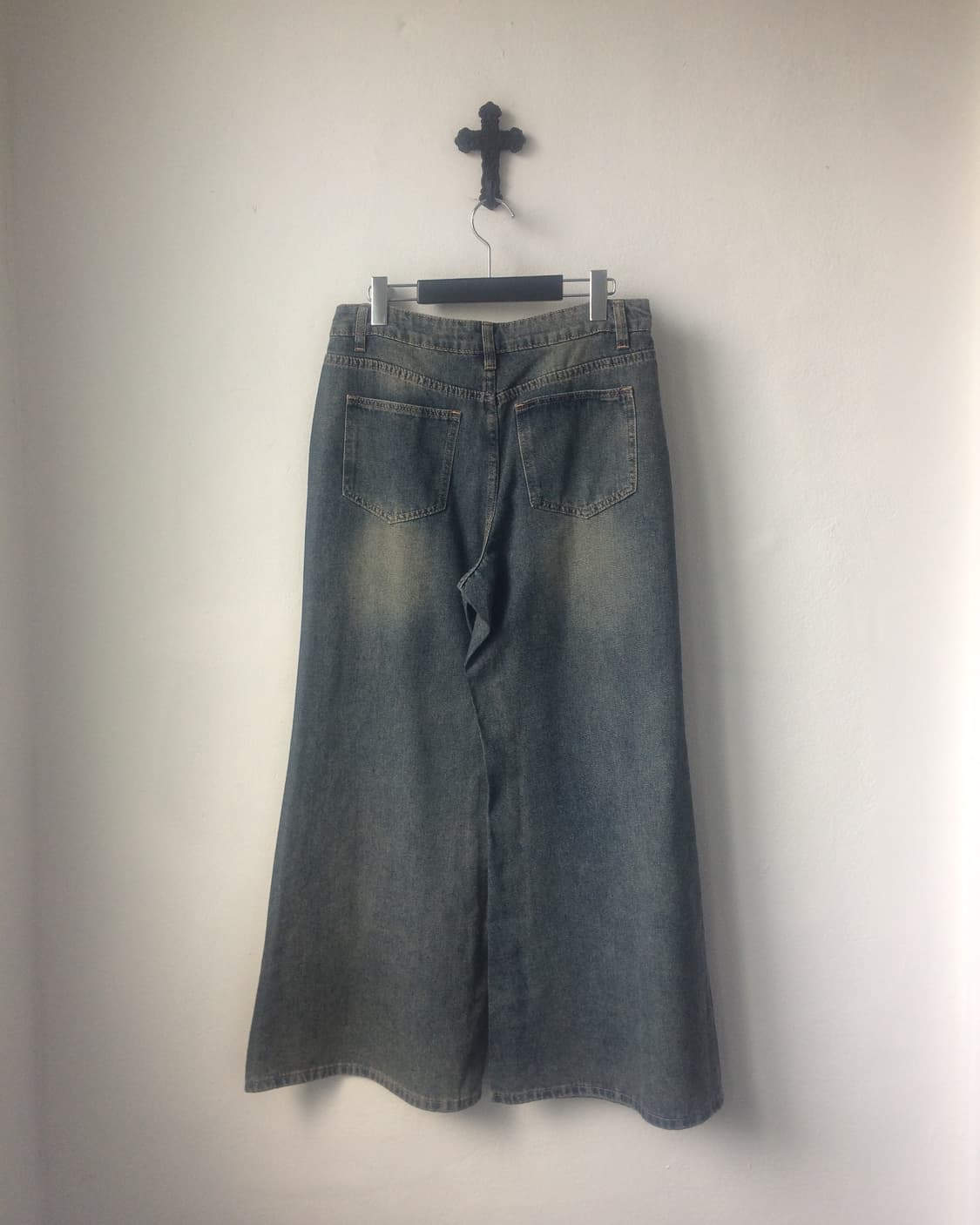 Cubic point denim wide patns 상품이미지3