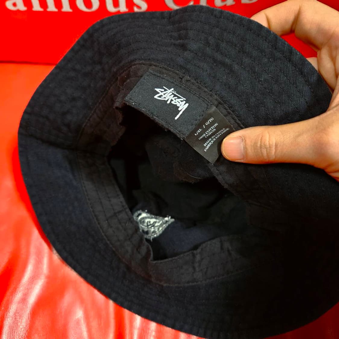 스투시(Stussy) 삼선밴딩 시그니쳐로고 버킷햇 상품이미지4