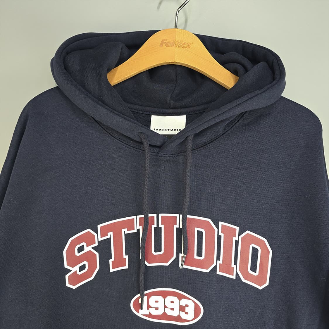 1993스튜디오(1993STUDIO) 아치 로고 후드_네이비 상품이미지3