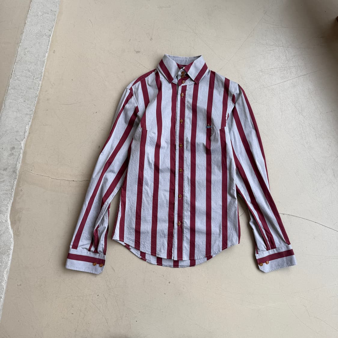 비비안 웨스트우드 맨 스트라이프 셔츠 상품이미지1