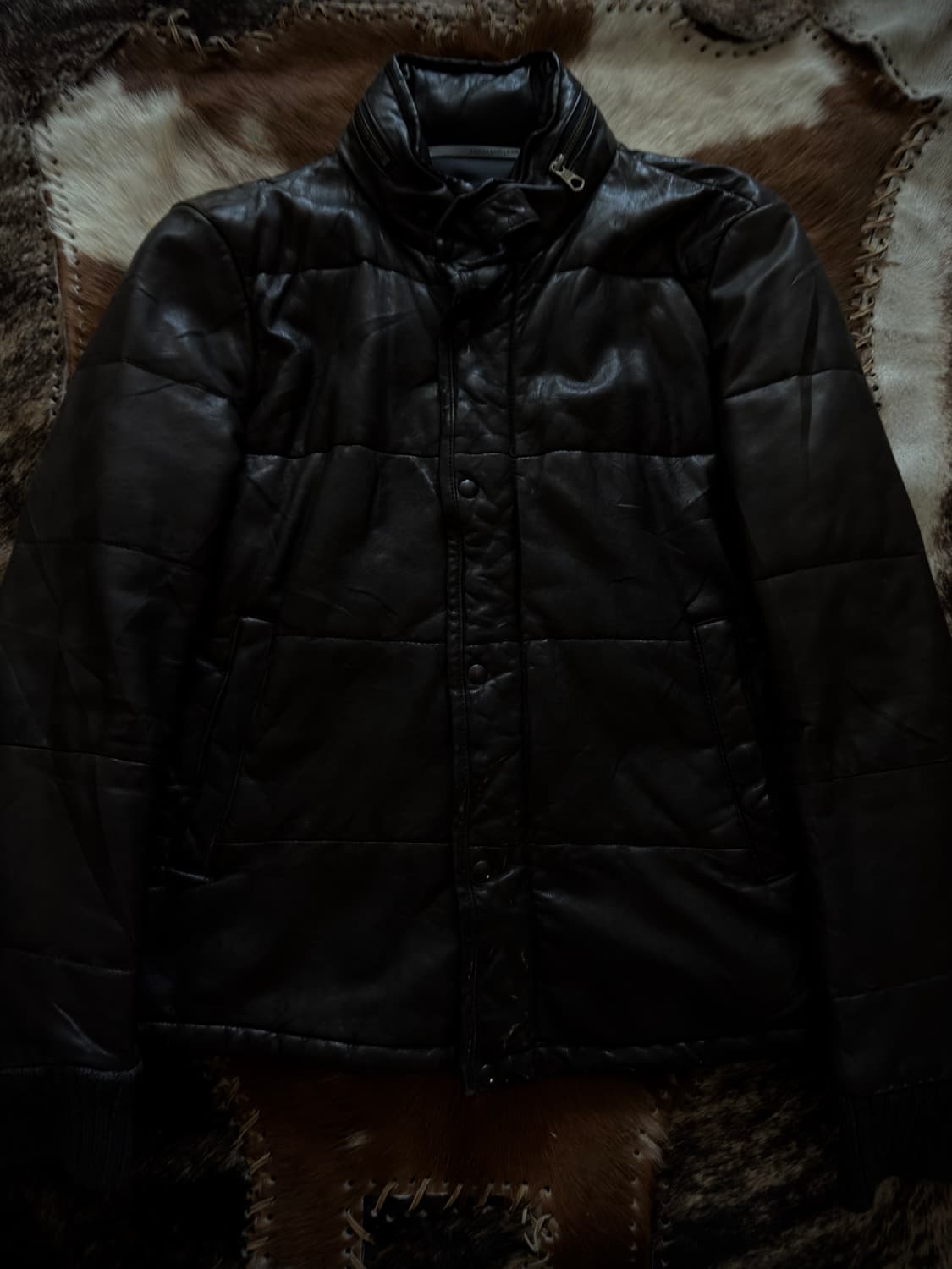 TOMORROWLAND lamb leather padding jacket 상품이미지3