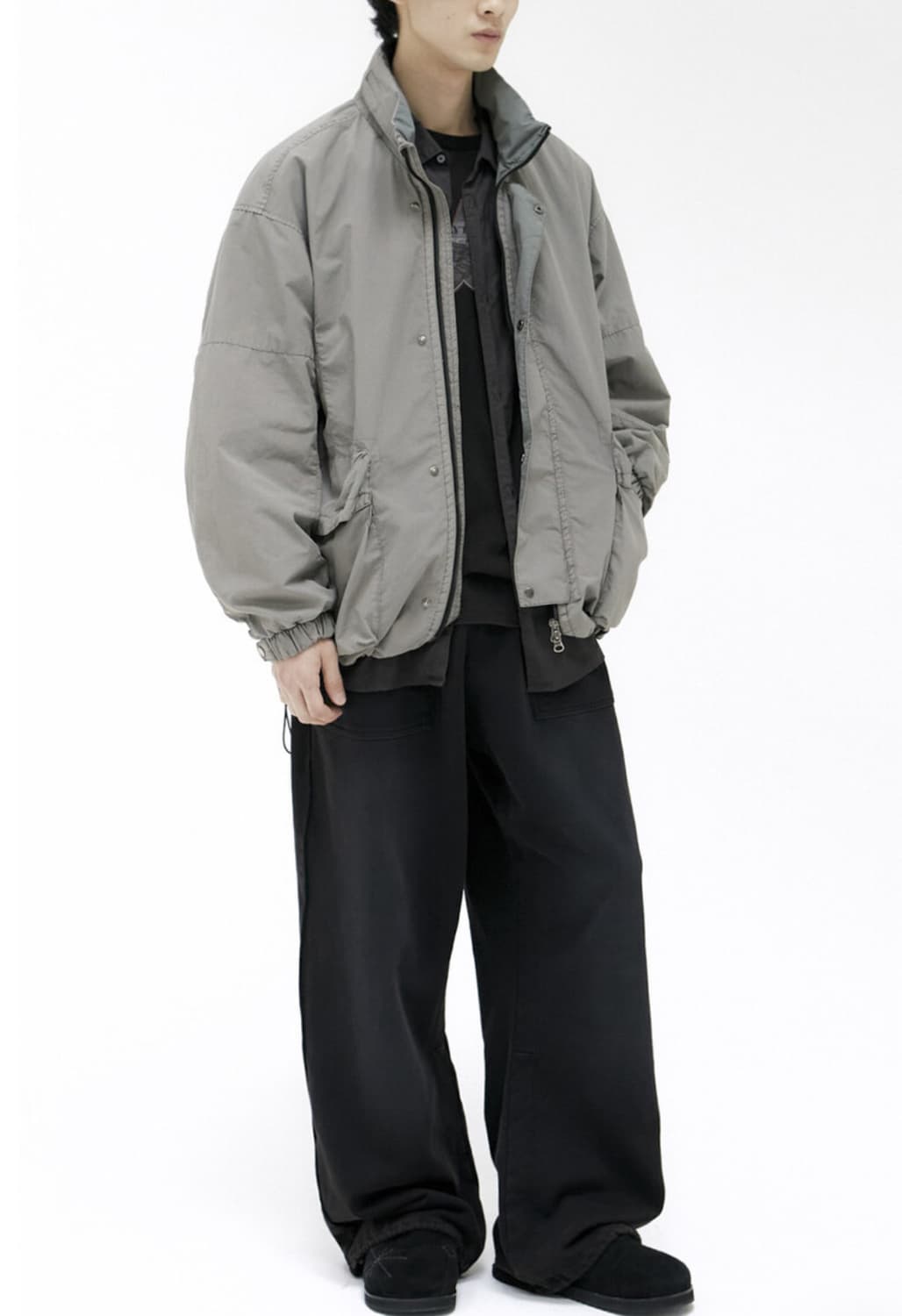 폴리테루 HVC track jacket- gray beige 상품이미지2