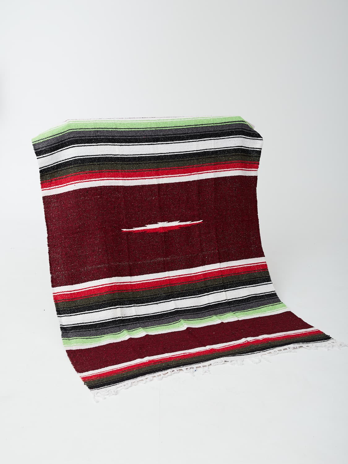 Vintage Mexican rug(burgundy) 상품이미지1