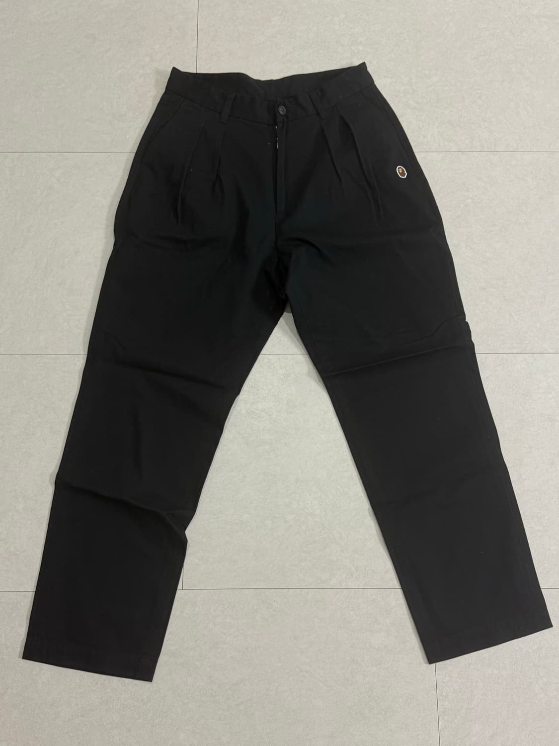 (L) 베이프 블랙 치노팬츠 상품이미지1