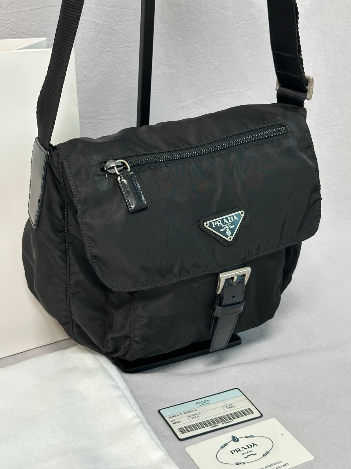 (풀구성) 프라다 나일론 버클 크로스백 포코노 주우재백 상품이미지4