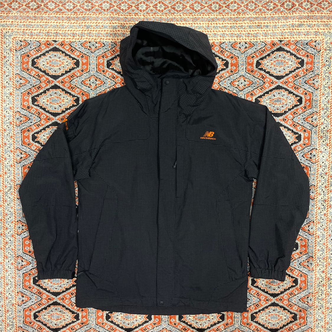 뉴발란스 블랙 체크 바람막이 점퍼 자켓 남성95 상품이미지1