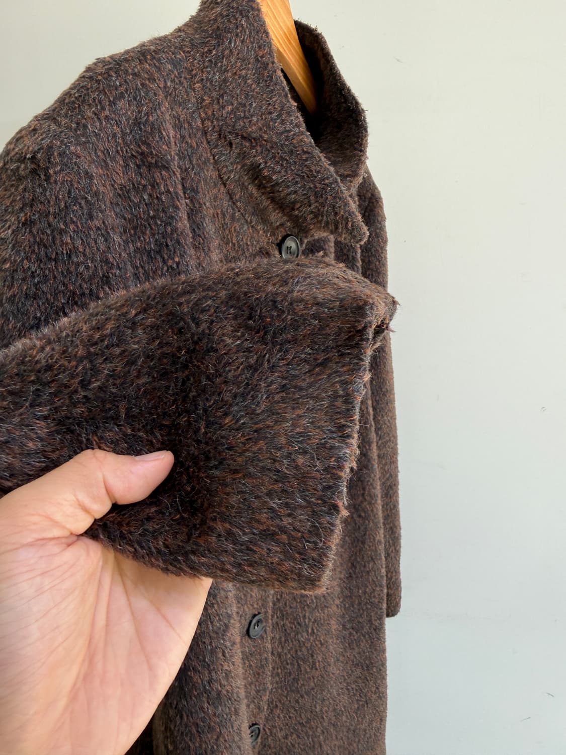 PARIENNE (Made in Japan) 울 모헤어 블렌드 코트  상품이미지4