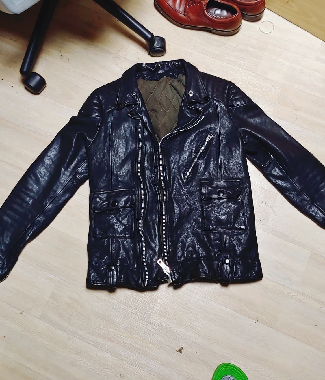 forone 헤비레더 라이더 자켓 L size 상품이미지1