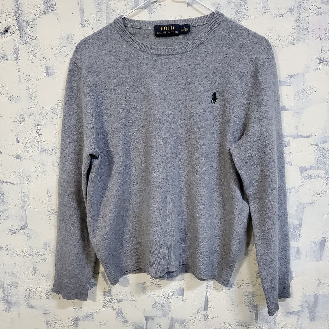 폴로 랄프로렌 그레이 메리노 울 니트 스웨터  상품이미지1