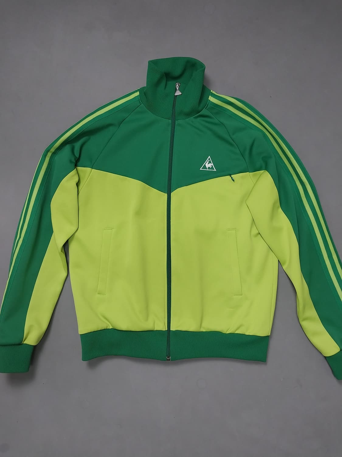 [L] 르꼬끄 스포르티브 그린 배색 저지 트랙탑 자켓 상품이미지1