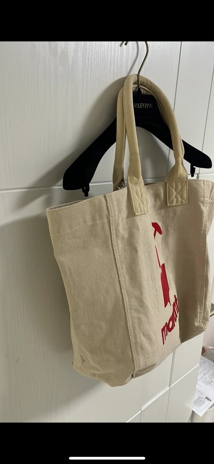 이자벨마랑 토끼캔버스 토트백 아이보리 정품 상품이미지3