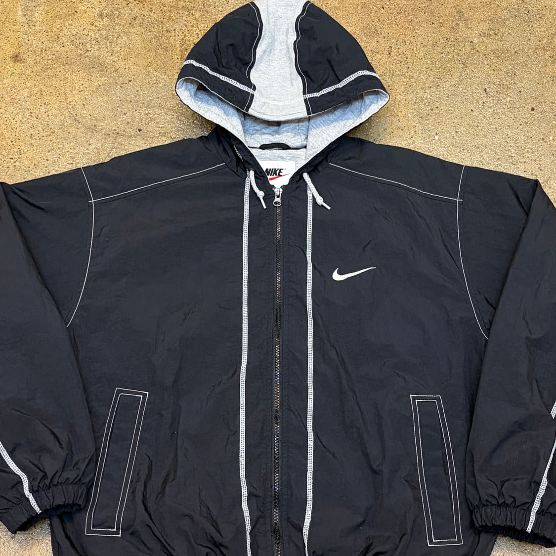 레어 90s 미국 빈티지 나이키 빅스우시 후드 패딩점퍼 상품이미지4