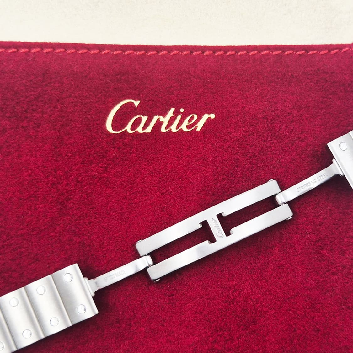 까르띠에 산토스 스틸 스몰사이즈 여성용 상품이미지6