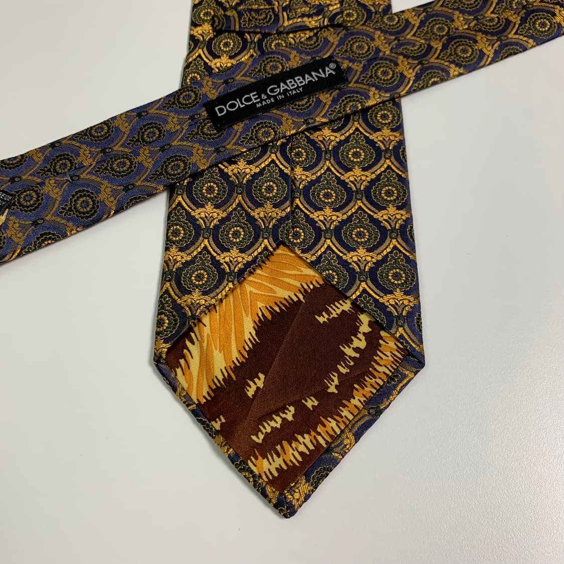 돌체앤가바나 명품넥타이 기하학적패턴 클래식 최상급 A+등급 9.2cm 상품이미지6