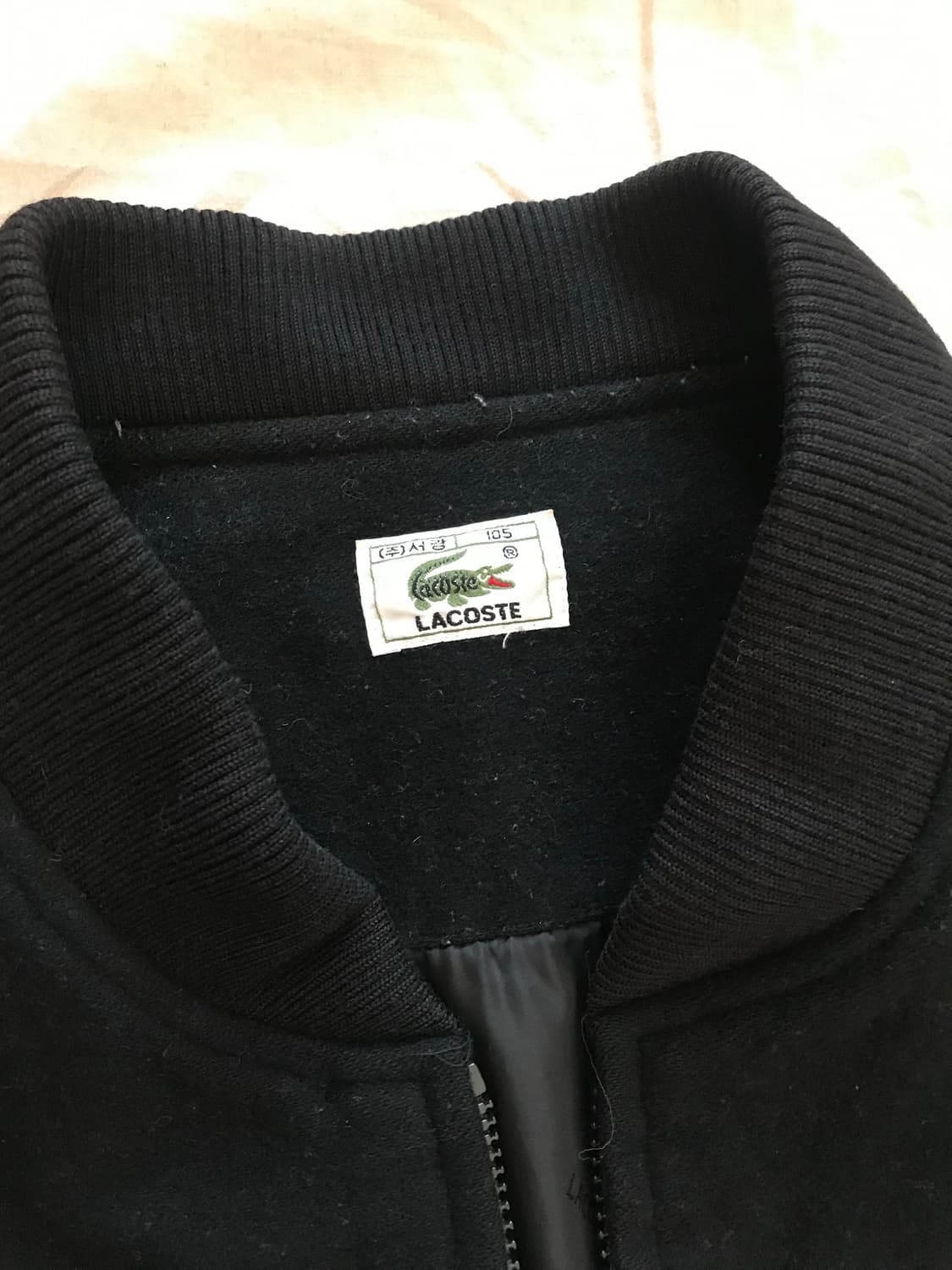 (주)서광 라코스테 올드스쿨 봄버 모직 자켓 상품이미지7