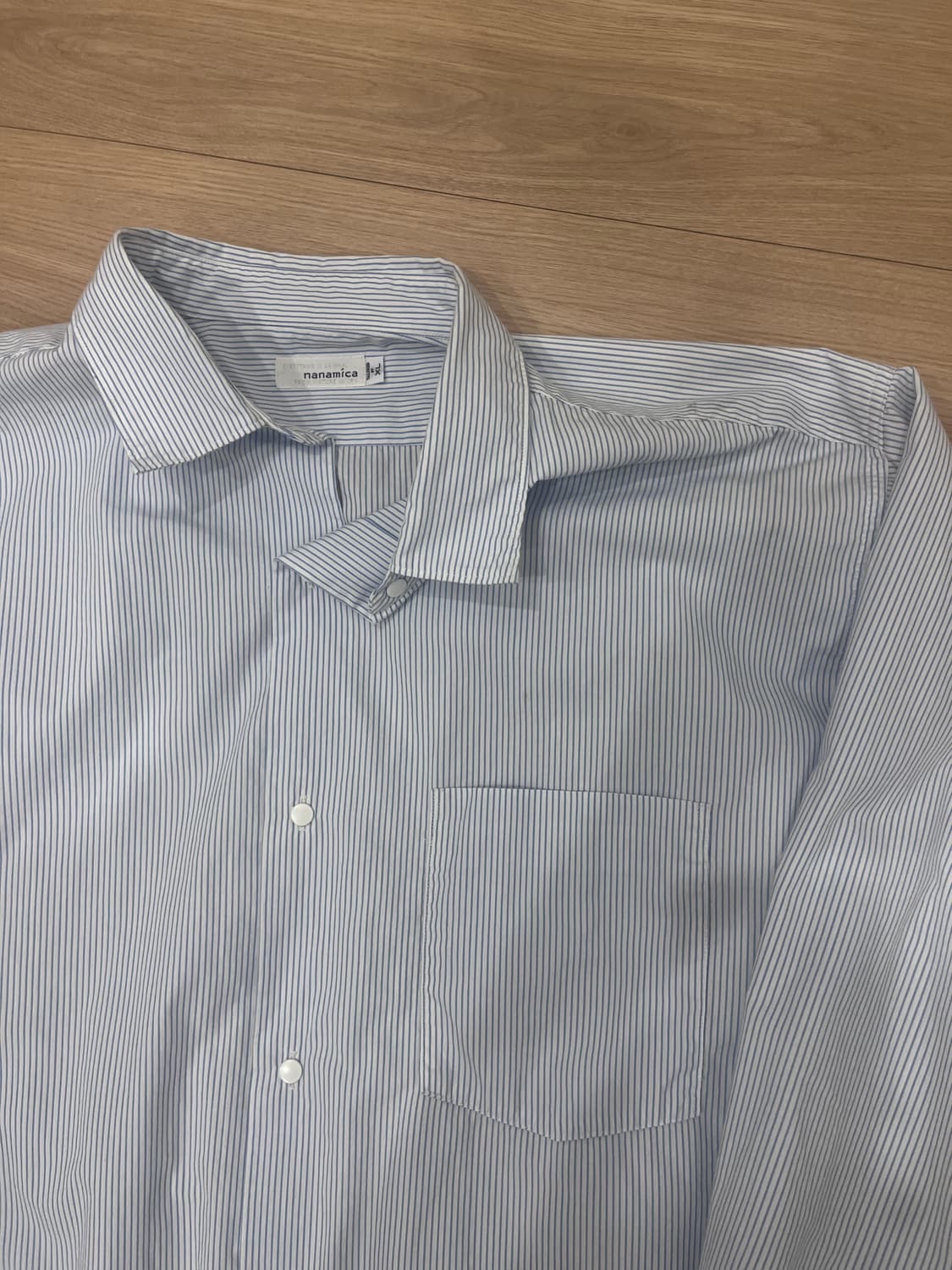 Nanamica Stripe Wind Shirt 상품이미지1