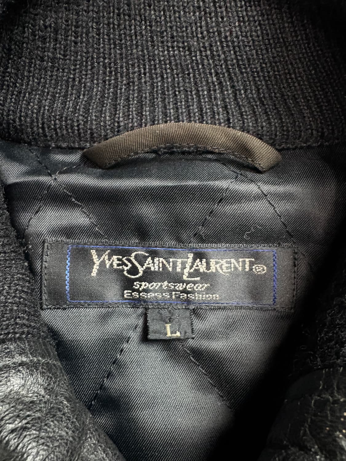 90s 입생로랑 아카이브 케이블 스웨터 봄버 자켓 2082 상품이미지3