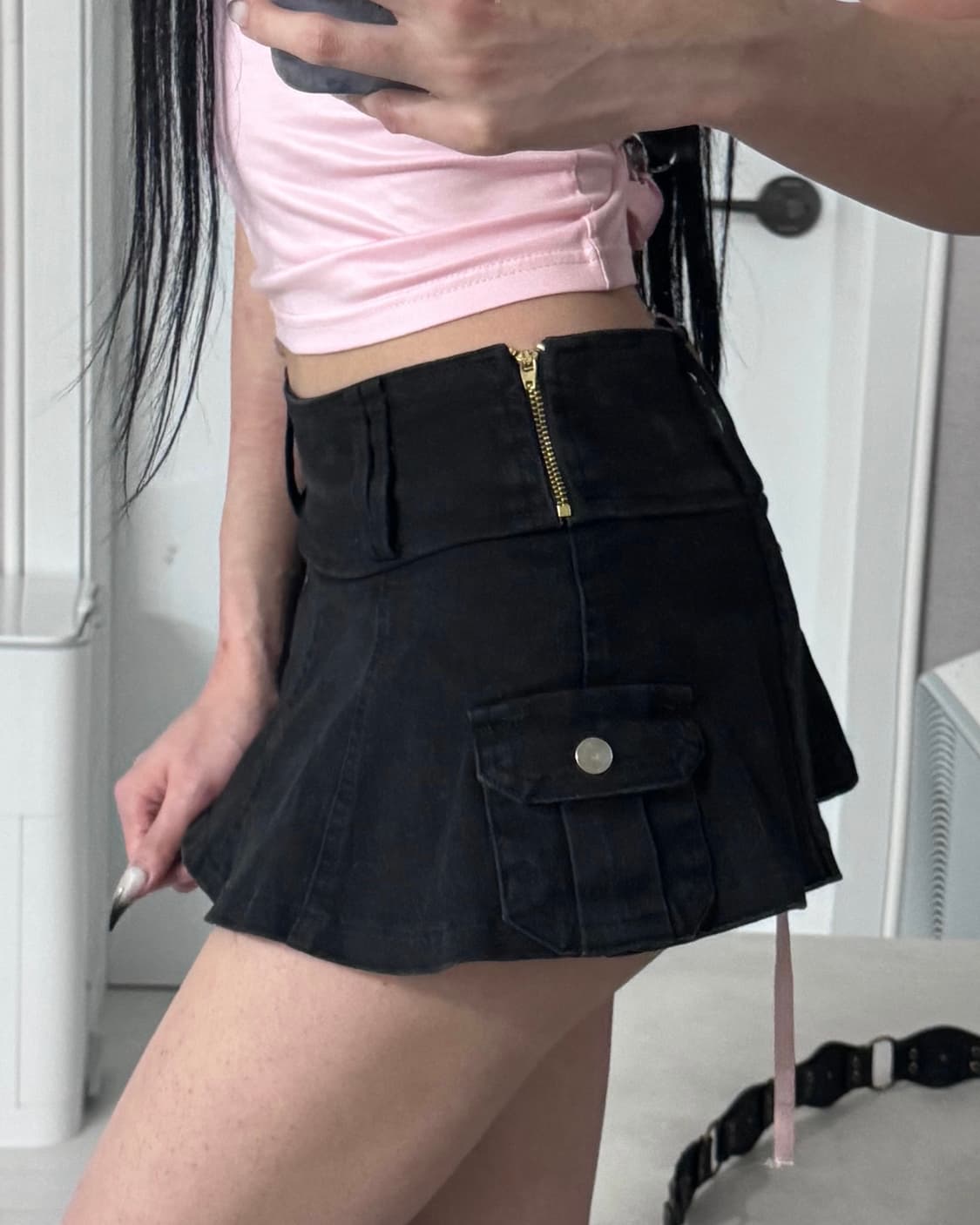༒ Low-rise mini skirt 상품이미지2