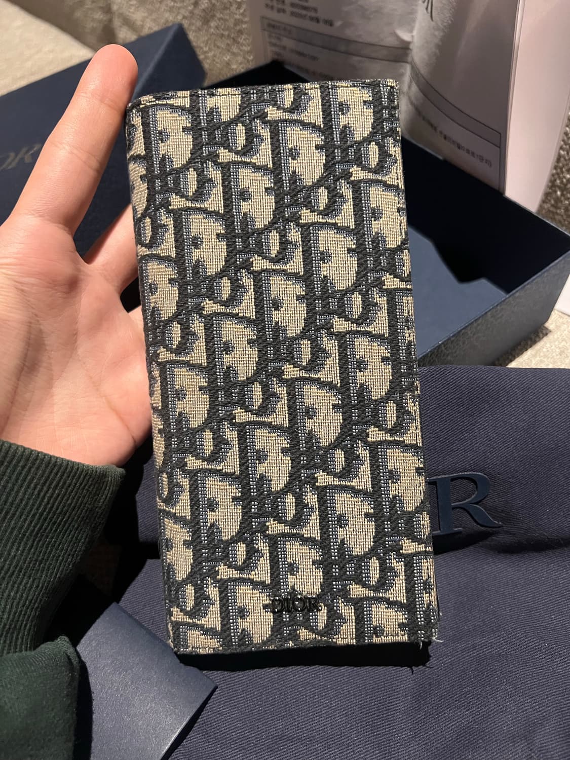 (풀구성 새상품급) 디올 오블리크 장지갑 상품이미지2