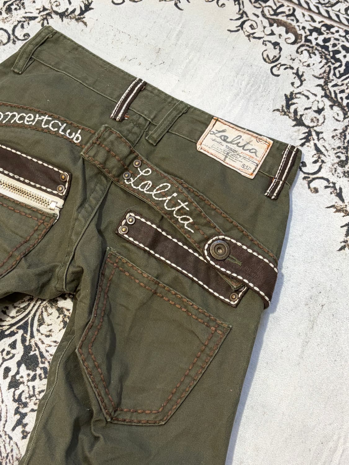 Y2K LOLITA JEANS back buckle pants 상품이미지8