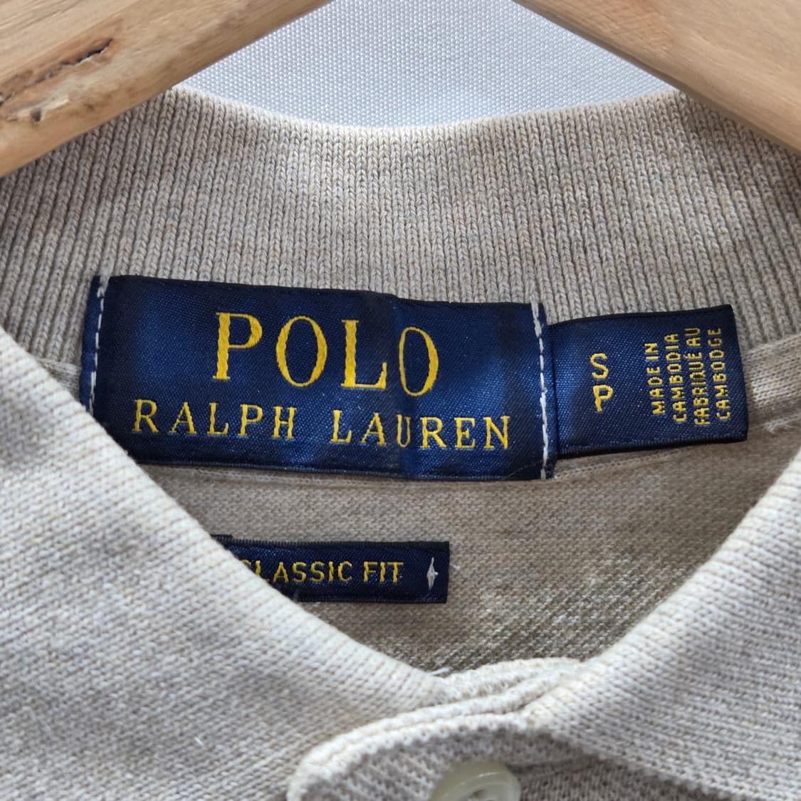 폴로랄프로렌 피케 카라 롱슬리브 오트밀 S 상품이미지3