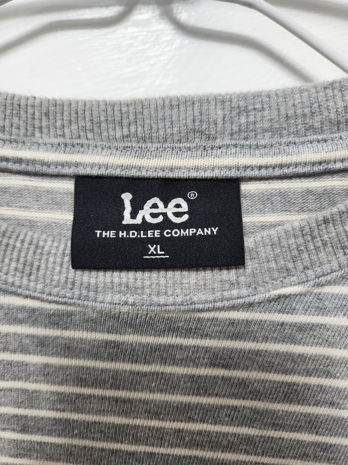 Lee 리 빅로고 자수 스트라이프 롱슬리브 상품이미지3