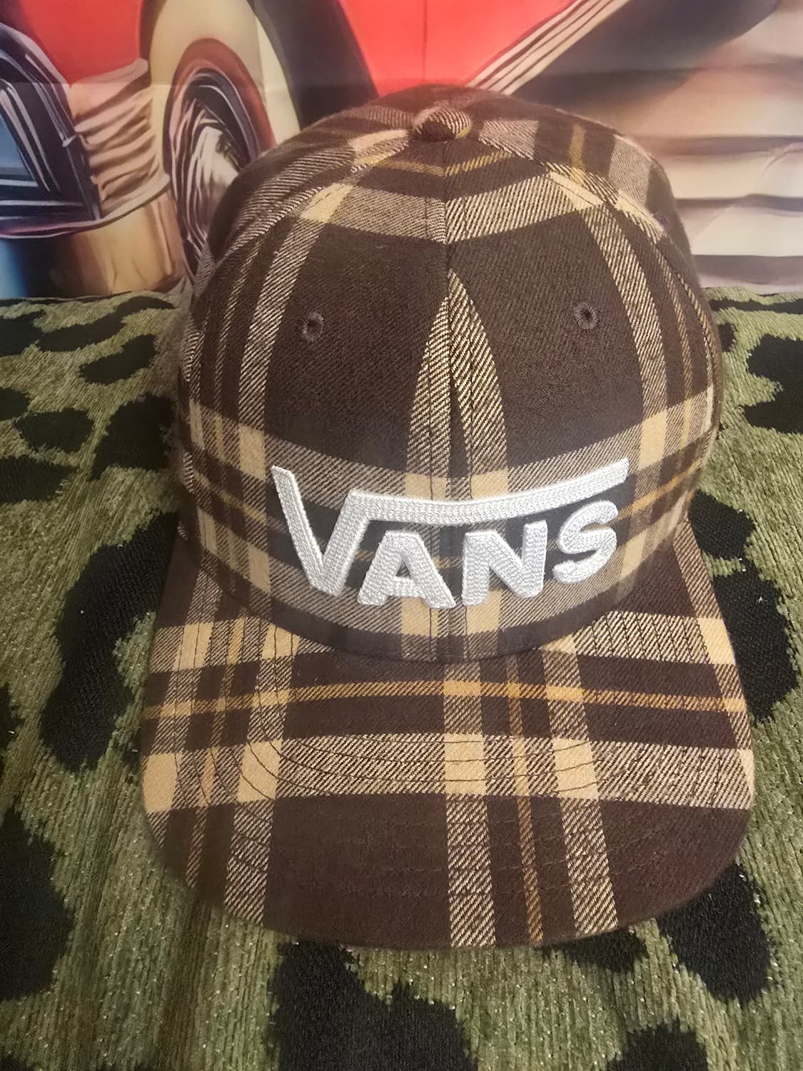 Vans Drop V II 플래드 스냅백 체크 모자 상품이미지1