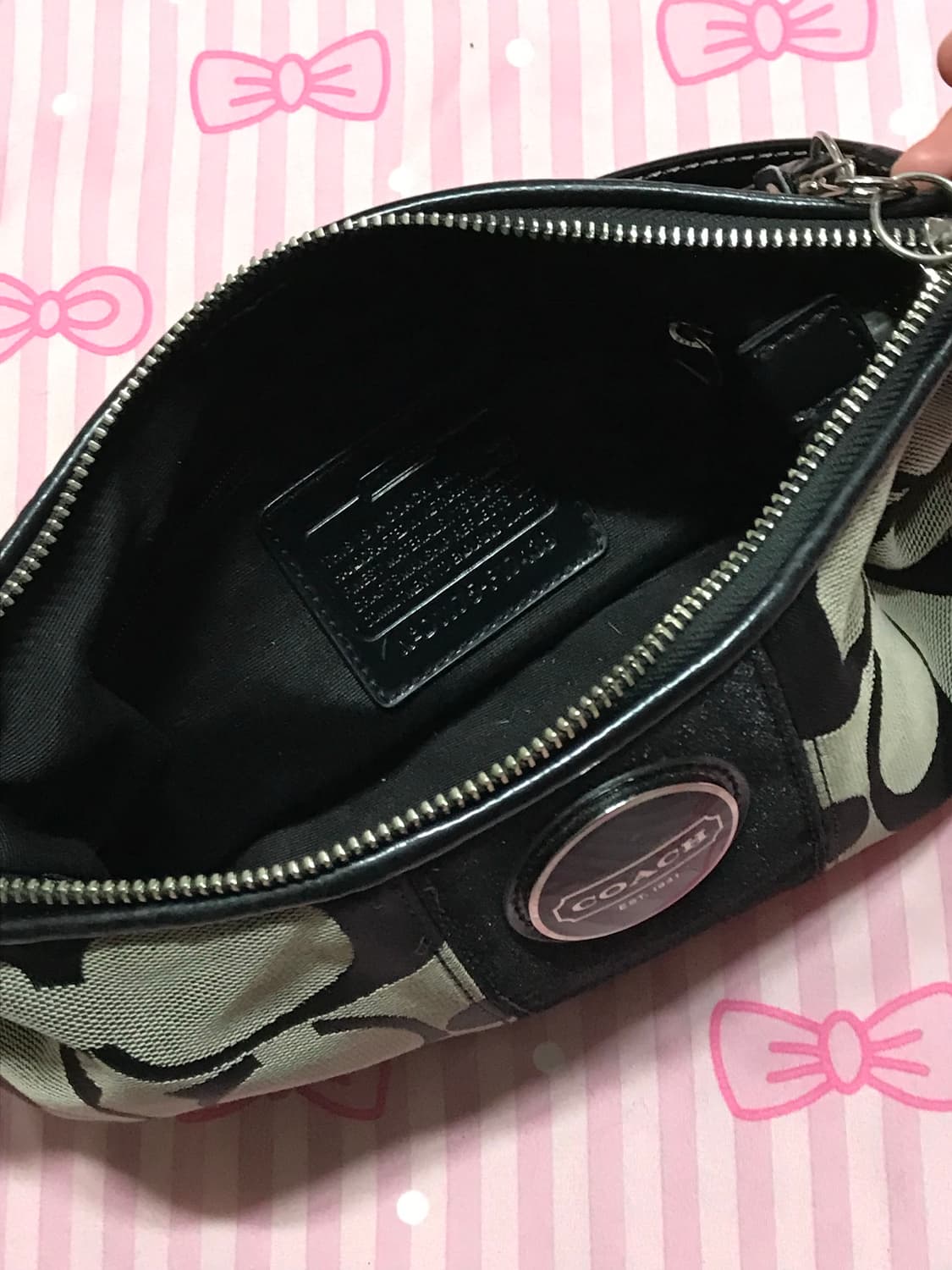 코치 숄더백 시그니처패턴 y2k가방 상품이미지4