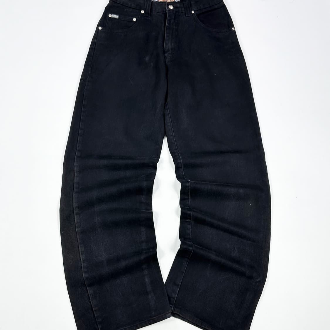 30 퀵실버 빈티지 흑청 와이드 데님팬츠 상품이미지2