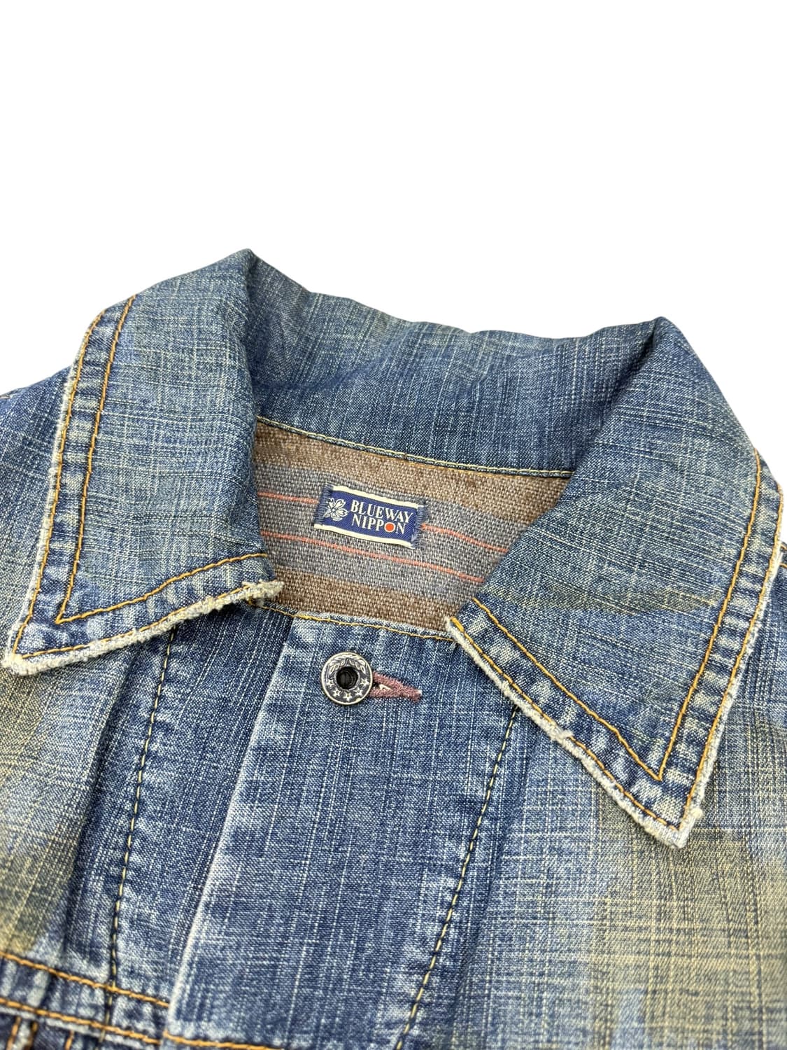 JPN blueway nippon 옐로우 워싱 데님자켓 상품이미지9