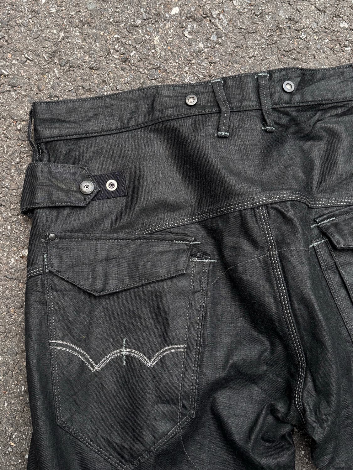 Edwin 재팬 에드윈 디테일 3D 블랙 코팅진 상품이미지4