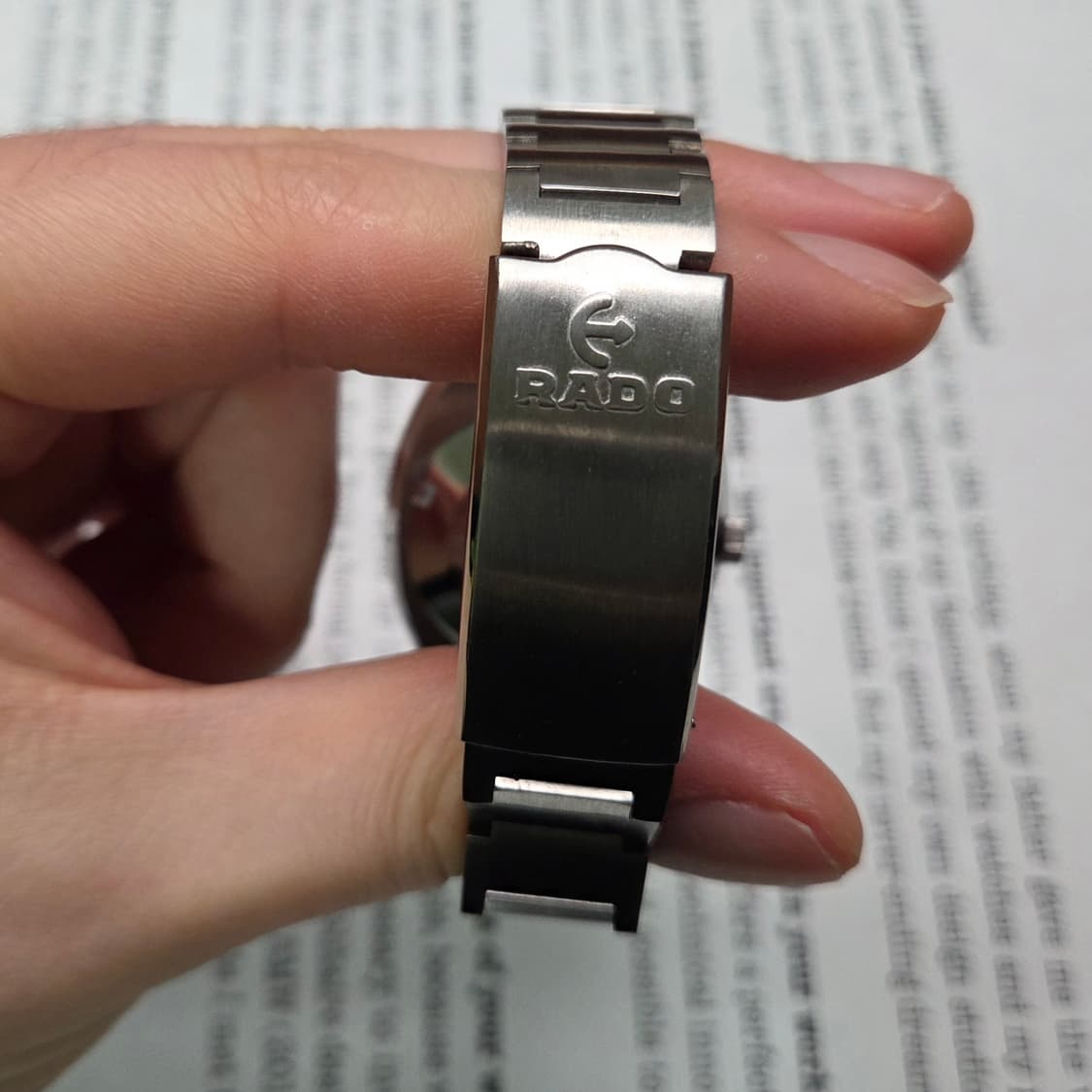 빈티지 라도 골든가젤 투톤레드(붉은말의해) 데이데이트 오토매틱 브레이슬릿 상품이미지7