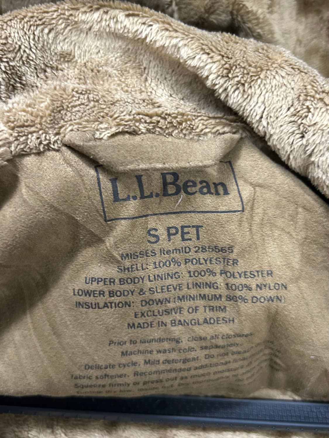 엘엘빈 스웨이드 퀼팅 후드 롱패딩 코트 자켓 S. 상품이미지7